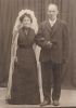 Bryllupsbillede for Jens Jørgen Rasmussen og Elise Pedersen, 1913